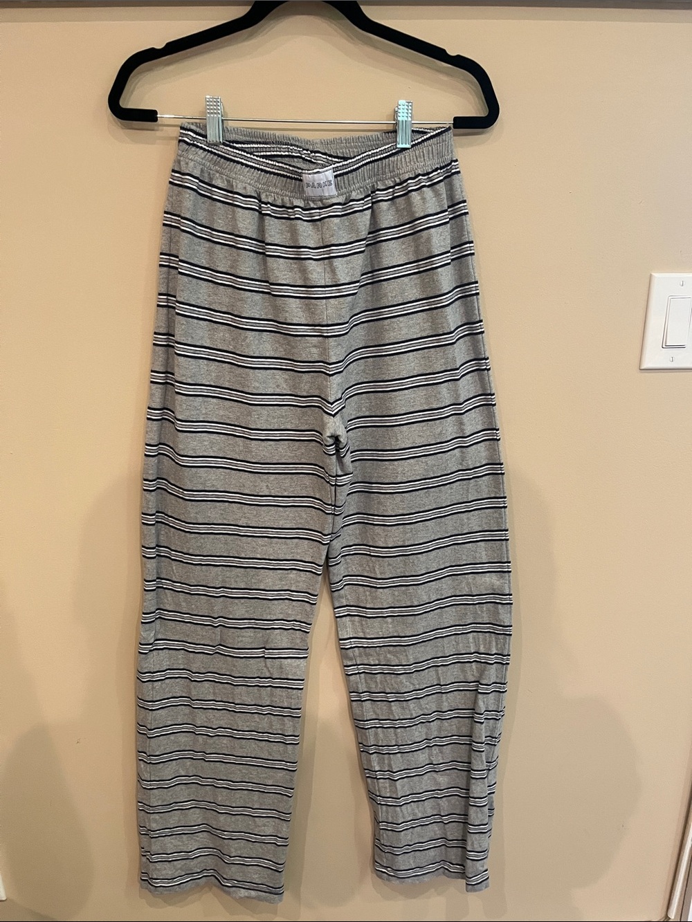 Parke Grey Striped Cotton Boxer Pants
